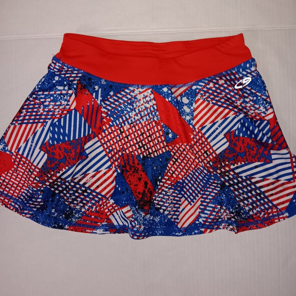 CHAMPION DUO DRY SKORT PATRIOTIC RED WHITE BLUE SIZE 10-12